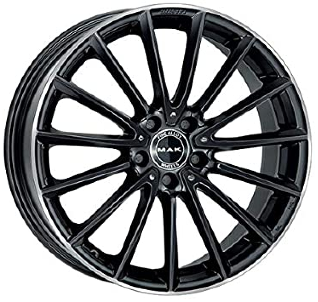 KOMET 7,5 17 36 5x112 MAK 66,60 GLOSS BLACK MIRROR RING